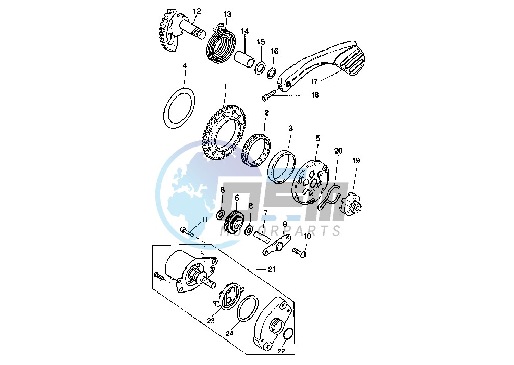 KICK STARTER GEARS