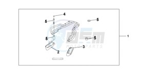 CBF1000TA France - (F / ABS CMF) drawing RR.CARRIER