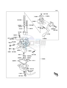 KFX50 KSF50-A3 EU drawing Carburetor