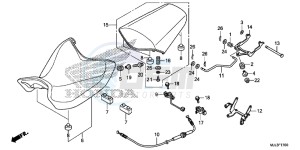 NC750XDE NC750XD Europe Direct - (ED) drawing SEAT