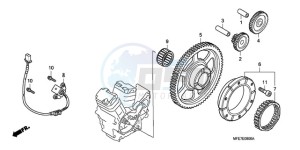 VT750C2F9 Australia - (U / KMH MME) drawing STARTING CLUTCH