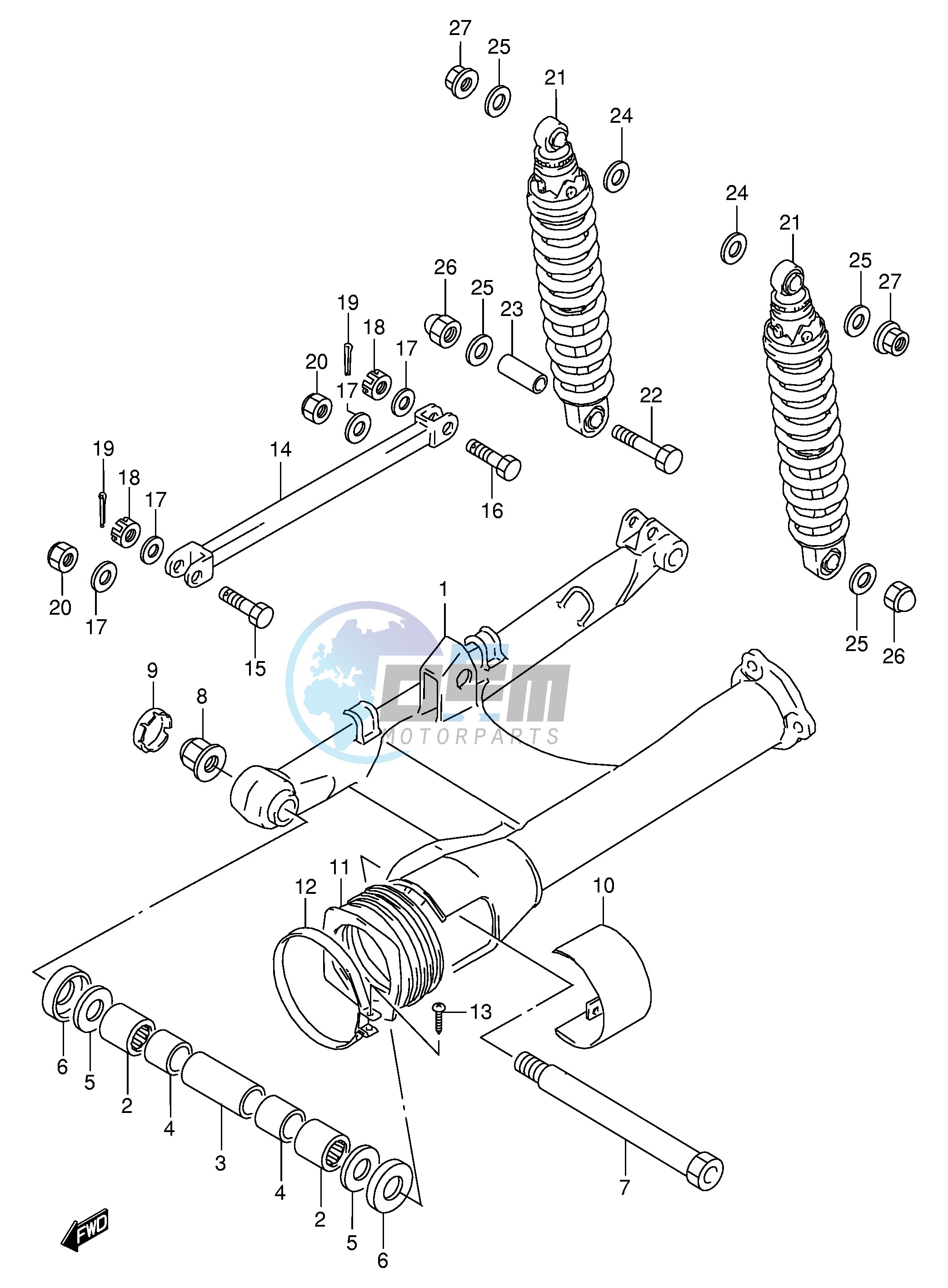 REAR SWINGING ARM (E1)