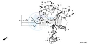 NC700XDD NC700X Dual Cluth ABS 2ED - (2ED) drawing CENTER COVER