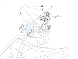 RS4 50 2T E4 (APAC, EMEA) drawing Rear brake caliper