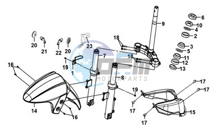 STEERING STEM FRONT CUSHION