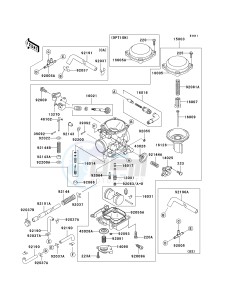 VN 800 A [VULCAN 800] (A6-A9) [VULCAN 800] drawing CARBURETOR