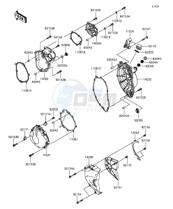 NINJA ZX-6R ZX636EGF FR GB XX (EU ME A(FRICA) drawing Engine Cover(s)