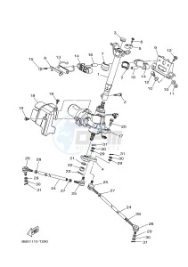 YFM450FWBD YFM45KPAJ KODIAK 450 EPS (BB57) drawing STEERING