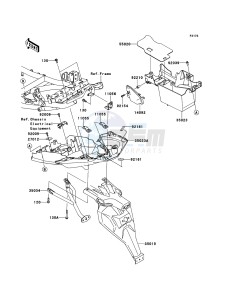 VERSYS KLE650CDF XX (EU ME A(FRICA) drawing Rear Fender(s)