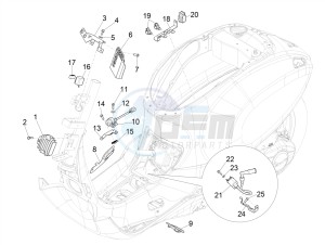 PRIMAVERA 50 4T 3V 25 KMH NOABS E4 25 kmh (EMEA) drawing Voltage Regulators - Electronic Control Units (ecu) - H.T. Coil