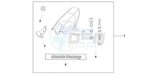 CBR1000RA9 Europe Direct - (ED / ABS MME TRI) drawing HUGGER CANDY ACHILLES BLACK METALLIC