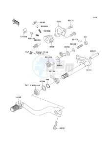 KX 250 N [KX250F](N2) N2 drawing GEAR CHANGE MECHANISM