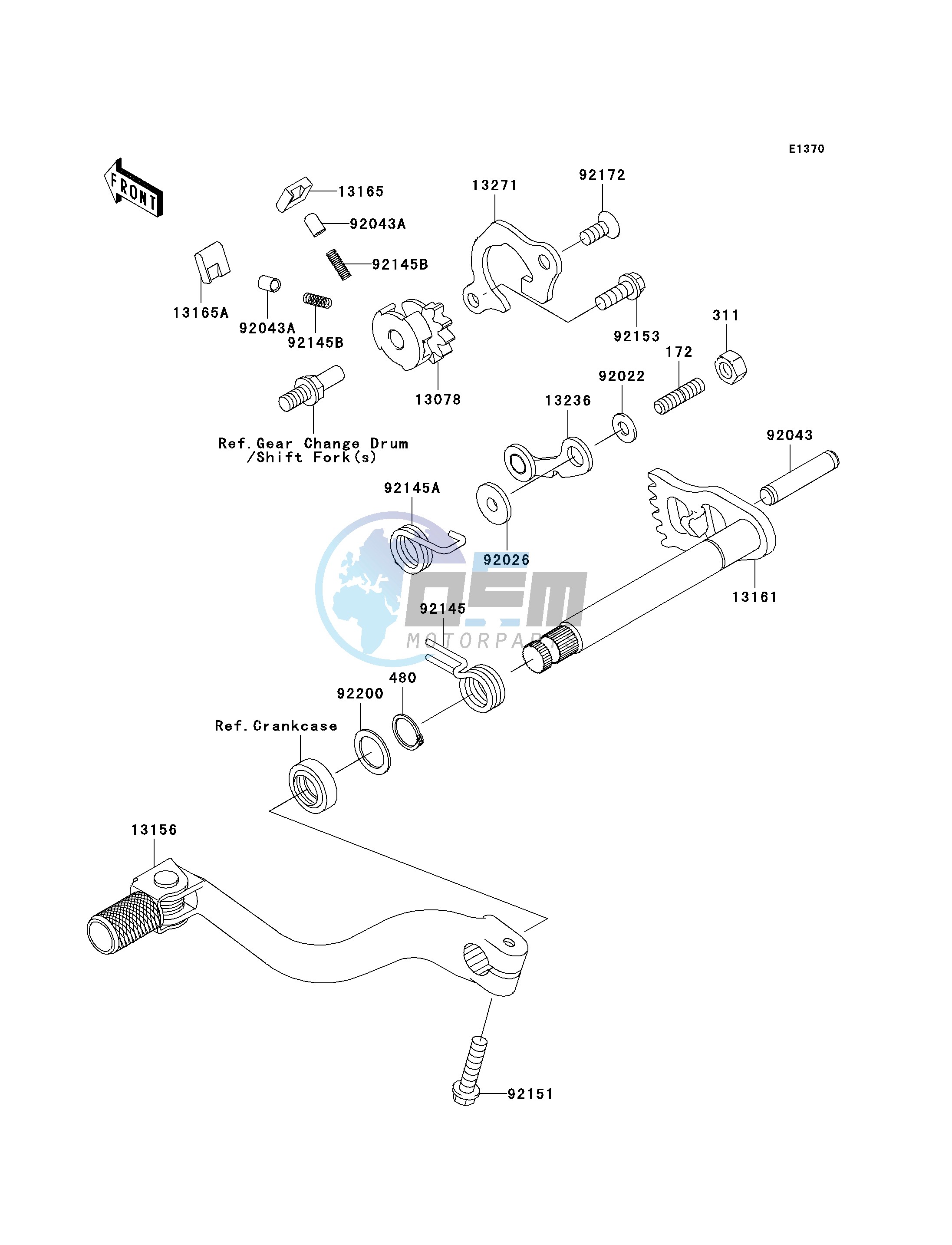 GEAR CHANGE MECHANISM