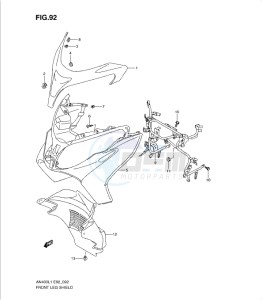 AN400Z drawing FRONT LEG SHIELD (AN400L1 E19)