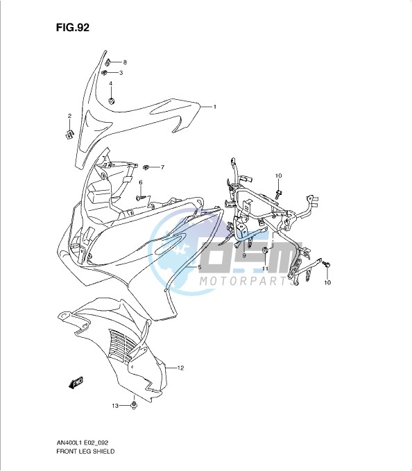 FRONT LEG SHIELD (AN400L1 E19)