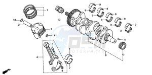 CBF600N drawing CRANKSHAFT/PISTON