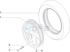 LX 50 4T NL drawing Front wheel