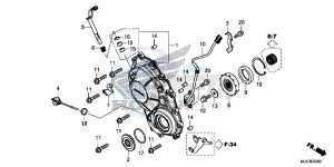 CBR650FAE CBR650FAE 2ED - (2ED) drawing RIGHT CRANKCASE COVER