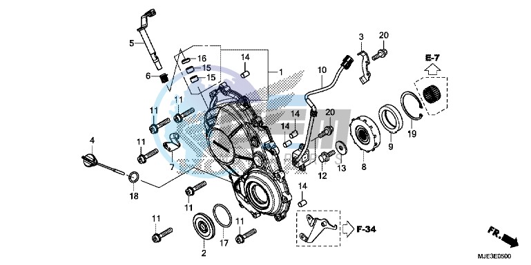 RIGHT CRANKCASE COVER