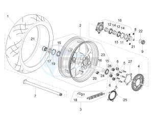 TUONO 1100 V4 FACTORY E4 SUPERPOLE ABS (EMEA-GSO) drawing Rear wheel