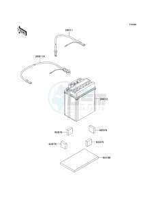 KVF 360 B [PRAIRIE 360] (B1-B3) [PRAIRIE 360] drawing OPTIONAL PARTS-- CN- --- BATTERY- -