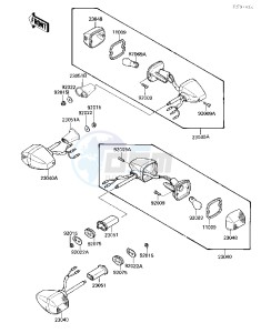 EX 500 A [EX500] (A1-A3) [EX500] drawing TURN SIGNALS