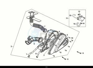 FIDDLE IV 125 (XG12WW-IT) (E5) (M1) drawing AIR CLEANER