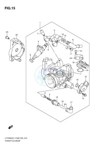 LT-R450 (E28-E33) drawing THROTTLE BODY