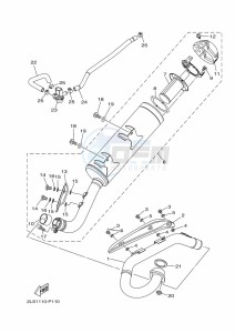 YFM700R (BCXH) drawing EXHAUST