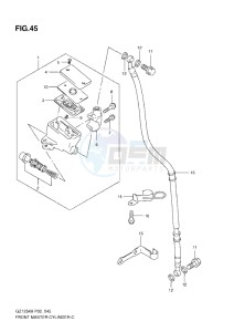 GZ125 Marauder drawing FRONT MASTER CYLINDER