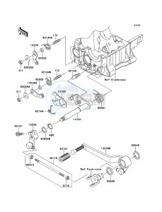 ZRX1200R ZR1200-A5H FR GB XX (EU ME A(FRICA) drawing Gear Change Mechanism