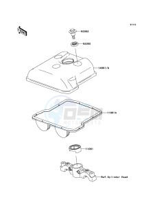 KFX450R KSF450B8F EU drawing Cylinder Head Cover