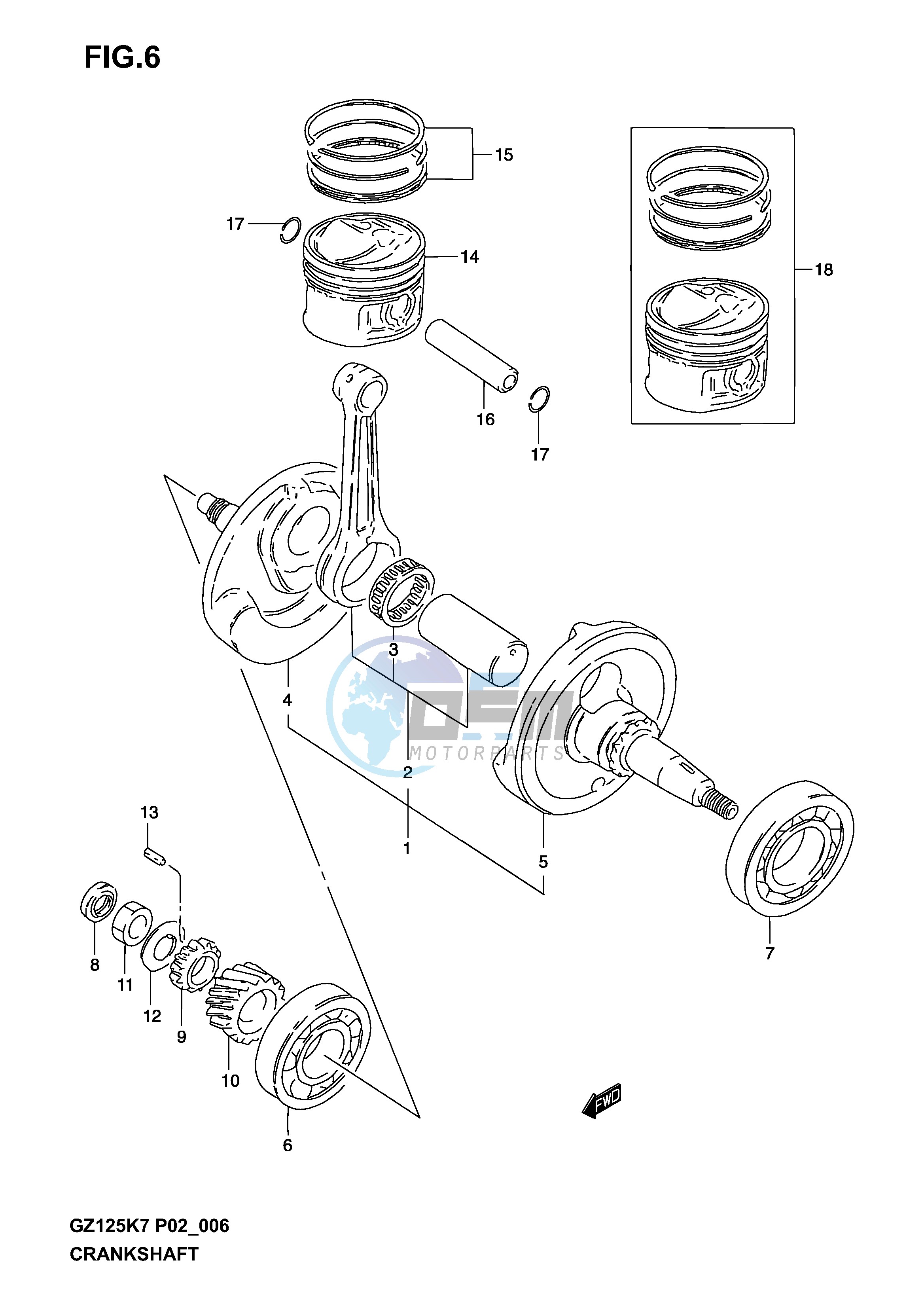 CRANKSHAFT (MODEL K3)