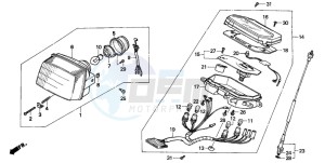 NE50 drawing HEADLIGHT/METER