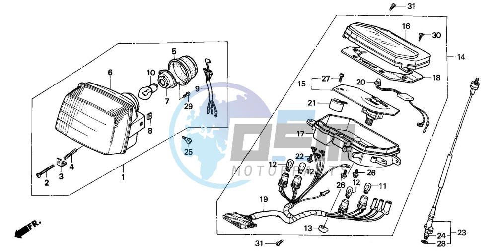 HEADLIGHT/METER