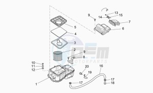 Breva V 850 IE IE drawing Air box