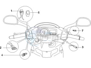 Runner 50 SP Race drawing Selectors - Switches - Buttons