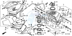 CBR600RR9 UK - (E / SPC) drawing FUEL TANK