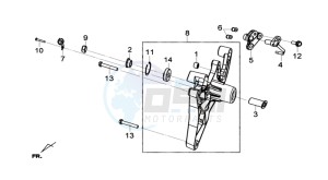 JOYMAX 125I ABS drawing REAR FORK - REAR SUSPENSION