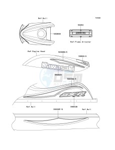 JS 800 A [800 SX-R] (A1-A3) [800 SX-R] drawing DECALS-- RED- --- A2- -