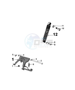 KISBEE 4T OY D drawing SUSPENSION AND STAND