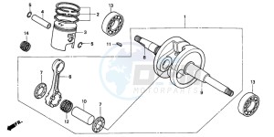 SFX50 drawing CRANKSHAFT/PISTON