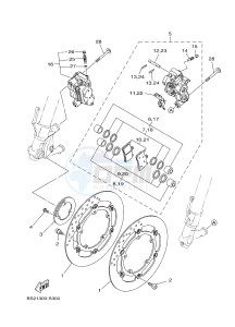 MTN850-A MTN-850-A MT-09 ABS (BS21) drawing FRONT BRAKE CALIPER