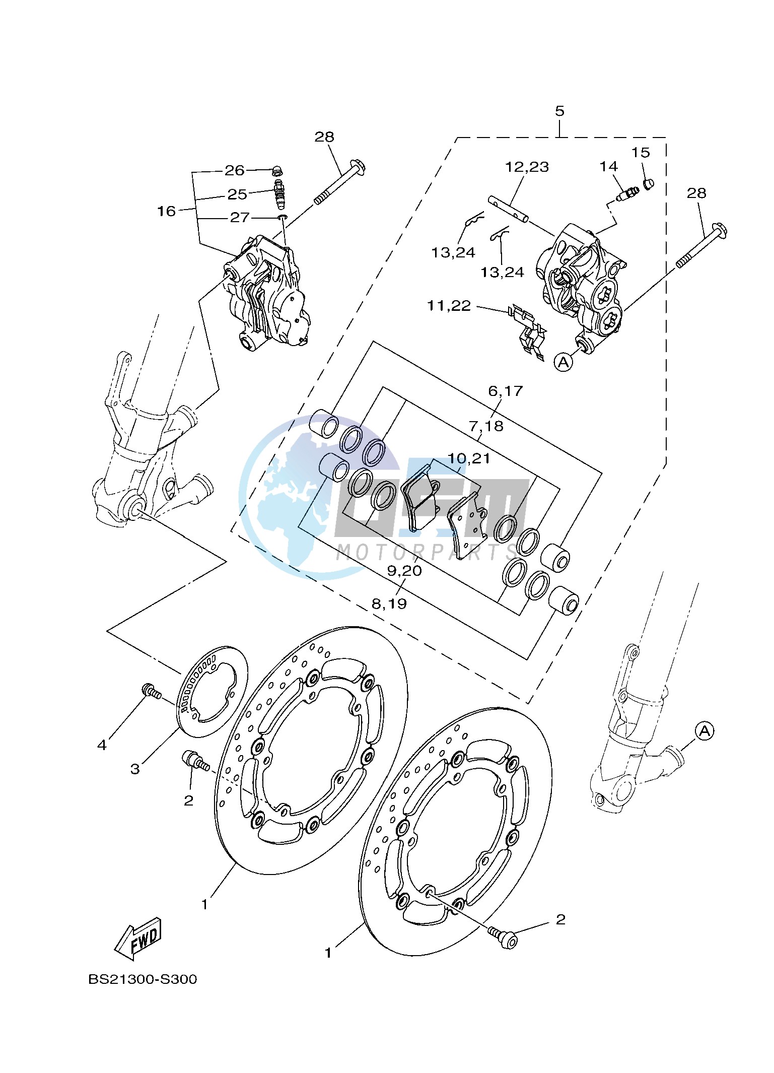 FRONT BRAKE CALIPER