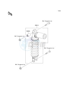 ZX 600 J [ZZR600] (J4) J4 drawing SHOCK ABSORBER-- S- -