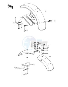 KZ 200 A (A1-A2) drawing FENDERS