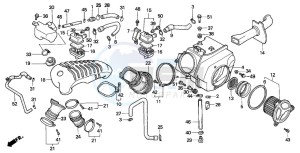 XL600V TRANSALP drawing AIR CLEANER