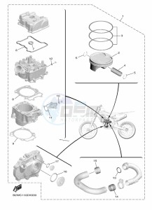 WR450F (BDBC) drawing PISTON REBUILT KIT