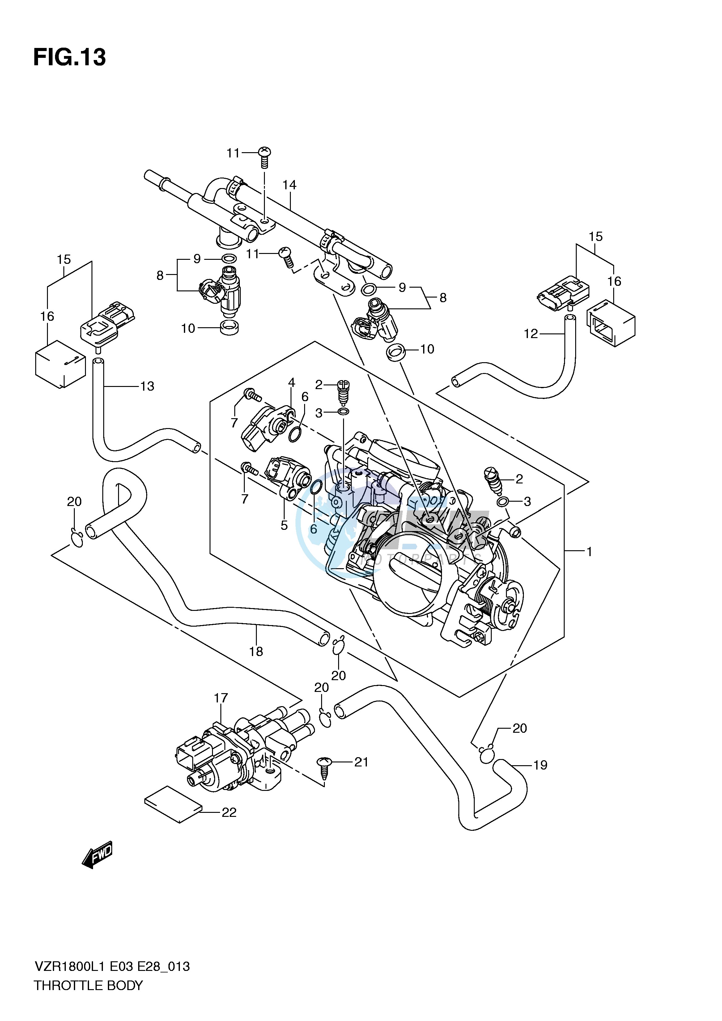 THROTTLE BODY (VZR1800L1 E3)