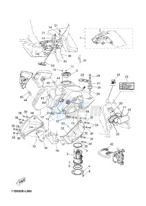 XTZ660Z TENERE (11D9) drawing FUEL TANK